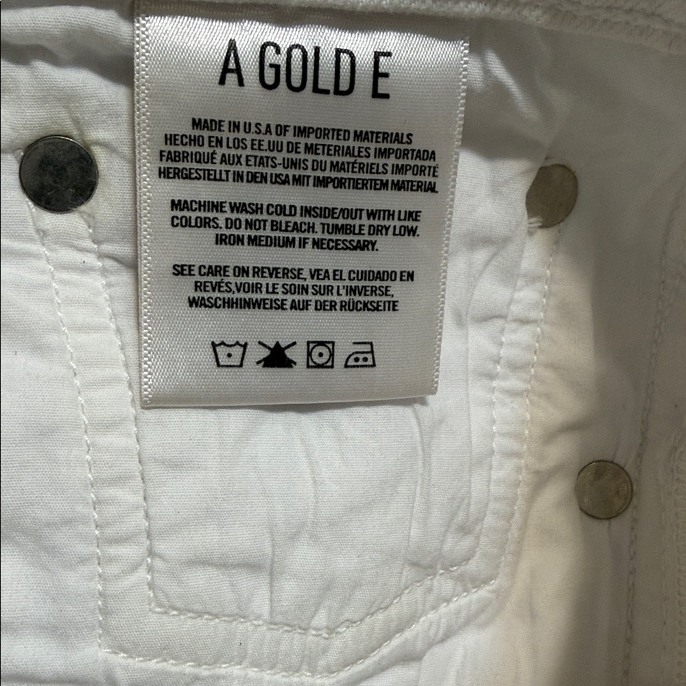 AGOLDE Nico High Rise White Jeans 27 - Picture 7 of 8